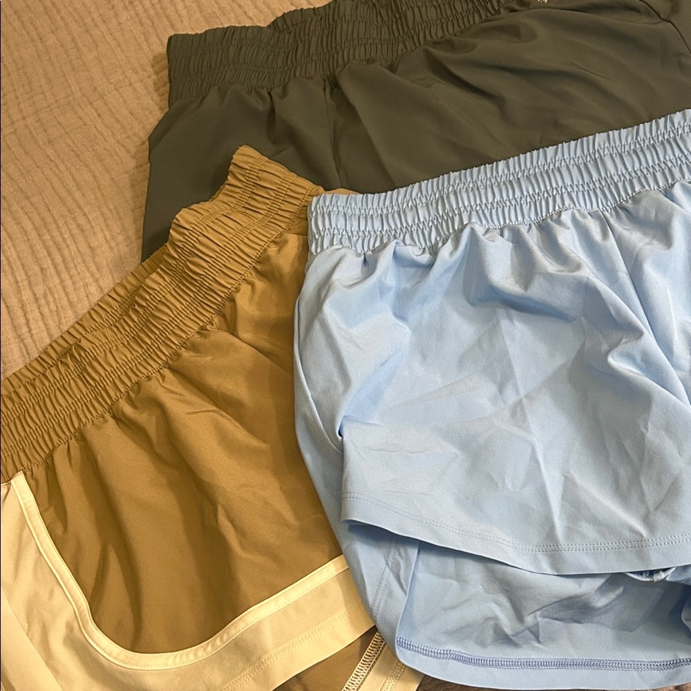 DSG Women's Athletic Shorts - Green, Gold, Blue